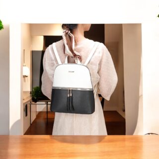 Γυναικείο σετ Σακίδιο πλάτης/τσάντα χιαστί/νεσεσέρ/πορτοφόλι Cardinal 316 white