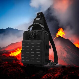 Τσαντάκι ώμου χιαστί crossbody Cardinal MT1227 μαύρο