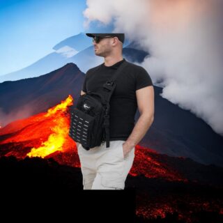 Τσαντάκι ώμου χιαστί crossbody Cardinal MT1227 μαύρο