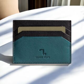 Florida-90-005 Δερμάτινη Θήκη Καρτών Petrol