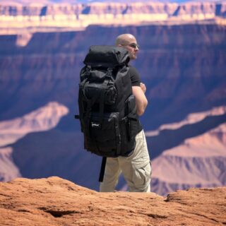 Σακίδιο πλάτης ορειβατικό Cardinal 70L MT-024 μαύρο