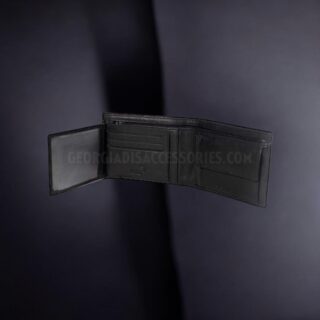 Diplomat Δερμάτινο Ανδρικό Πορτοφόλι με RFID Μαύρο