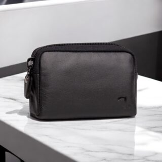 Jupiter-50-006 Δερμάτινη Κλειδοθήκη Μαύρη