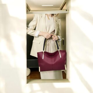 Δερμάτινη Γυναικεία Τσάντα Foxer 938032F Red