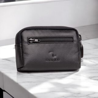 Jupiter-50-006 Δερμάτινη Κλειδοθήκη Μαύρη