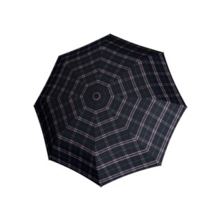 Knirps T.200 Ομπρέλα Duomatic Αντιανεμική Καρό Σκούρο Μπλε