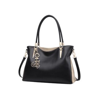 Δερμάτινη Γυναικεία Τσάντα Shopper ‘Ωμου Foxer 986003F μαύρο