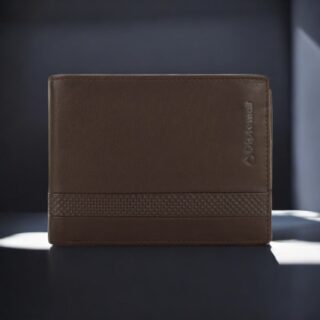Diplomat Δερμάτινο Ανδρικό Πορτοφόλι Καφέ