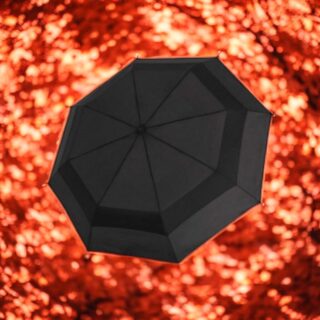 Knirps A.405 Ομπρέλα Duomatic Vented XXL Μαύρη