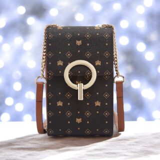 Γυναικεία Τσάντα PVC Χιαστί Foxer 9161001F καφέ