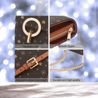 Γυναικεία Τσάντα PVC Χιαστί Foxer 9161001F καφέ