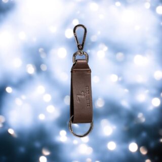 Prato-00-009 Δερμάτινο Μπρελόκ Σκούρο Καφέ