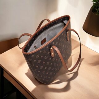 Γυναικεία Τσάντα PVC Χιαστί Foxer 9158142F καφέ