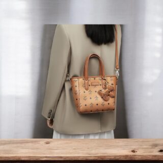 Foxer 9158133F Τσάντα Γυναικεία Καφέ Χιαστί Χειρός PVC