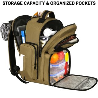 Σακίδιο πλάτης γεύματος Ισοθερμικό Heavy Duty 55L 15,6” Matein 1167 μπεζ