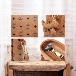 Foxer 9158133F Τσάντα Γυναικεία Καφέ Χιαστί Χειρός PVC