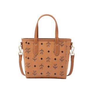 Foxer 9158133F Τσάντα Γυναικεία Καφέ Χιαστί Χειρός PVC