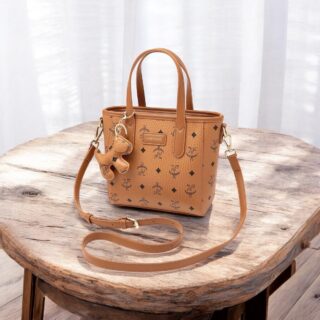 Foxer 9158133F Τσάντα Γυναικεία Καφέ Χιαστί Χειρός PVC