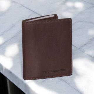 chesterfield πορτοφόλι μικρό καφέ δέρμα C08.0407-024