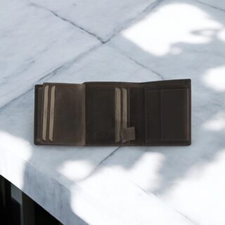 chesterfield πορτοφόλι μικρό καφέ δέρμα C08.0407-024