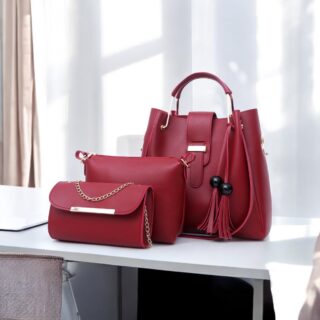 Γυναικείο σετ τσάντας χιαστί/ώμου Cardinal 420 red