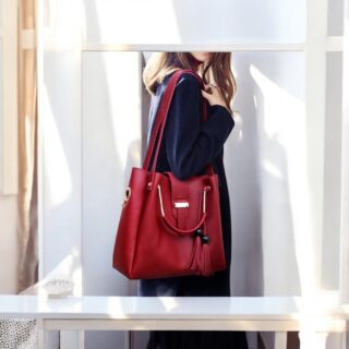 Γυναικείο σετ τσάντας χιαστί/ώμου Cardinal 420 red