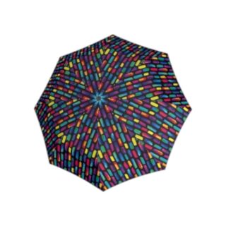 Knirps A.050 Ομπρέλα Χειροκίνητη Create Black Μαύρη Σχέδιο