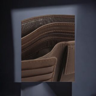 Diplomat Δερμάτινο Ανδρικό Πορτοφόλι Καφέ