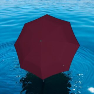 Knirps T.200 Ομπρέλα Duomatic Αντιανεμική Αυτόματη Μπορντώ