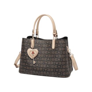 Foxer 9151147F Τσάντα Γυναικεία Καφέ Χιαστί PVC