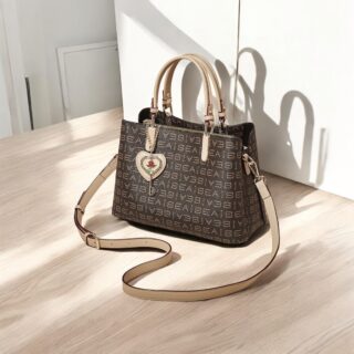 Foxer 9151147F Τσάντα Γυναικεία Καφέ Χιαστί PVC