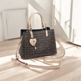 Foxer 9151147F Τσάντα Γυναικεία Καφέ Χιαστί PVC