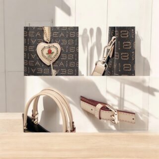 Foxer 9151147F Τσάντα Γυναικεία Καφέ Χιαστί PVC