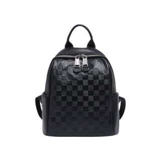 Foxer SF900116YF Σακίδιο Πλάτης Γυναικείο Μαύρο Δερμάτινο