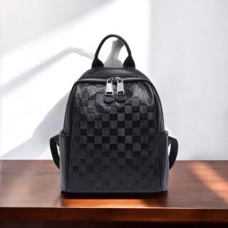 Foxer SF900116YF Σακίδιο Πλάτης Γυναικείο Μαύρο Δερμάτινο