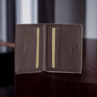 Jupiter-91-004, Δερμάτινη Θήκη Καρτών Καφέ