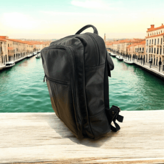 Δερμάτινο Σακίδιο Πλάτης diplomat  LV89 18.5L Μαύρο