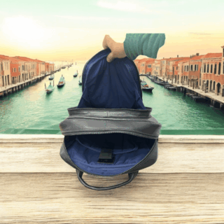 Δερμάτινο Σακίδιο Πλάτης diplomat  LV89 18.5L Μαύρο