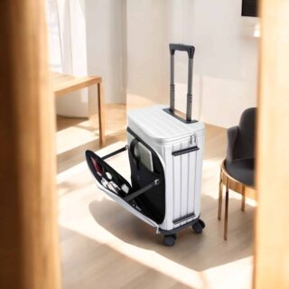 Βαλίτσα Laptop χειραποσκευή καμπίνας Bange YL200 ασημί