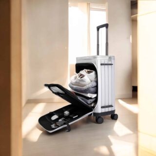 Βαλίτσα Laptop χειραποσκευή καμπίνας Bange YL200 ασημί