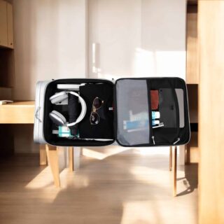 Βαλίτσα Laptop χειραποσκευή καμπίνας Bange YL200 ασημί