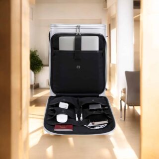 Βαλίτσα Laptop χειραποσκευή καμπίνας Bange YL200 ασημί