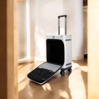 Βαλίτσα Laptop χειραποσκευή καμπίνας Bange YL200 ασημί