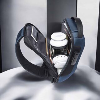 Bange 22085 Τσαντάκι Ώμου Χιαστί Crossbody Μπλε