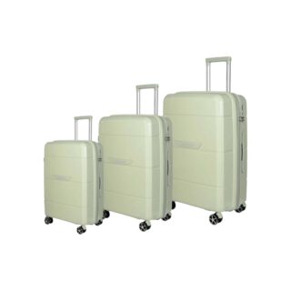 Βαλίτσα σκληρή Newcom (PP) (σετ 3 τεμαχίων) N1595 Πράσινο