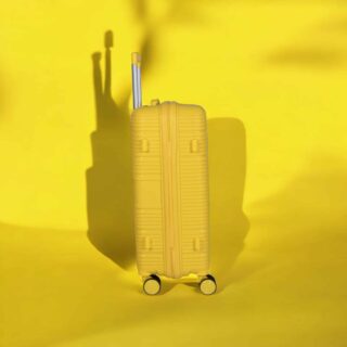 Βαλίτσα σκληρή μεσαία μεγάλη Newcom (PP) N1594 Κίτρινο