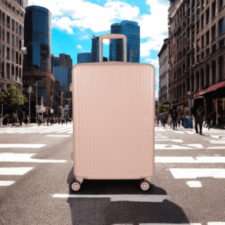 Βαλίτσες σκληρές Newcom (ABS+PC) μεσαία μεγάλη N1490 ροζ