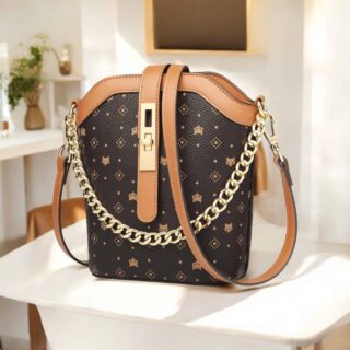 Γυναικεία Τσάντα PVC Χιαστί/Χειρός Foxer 9140004F καφέ