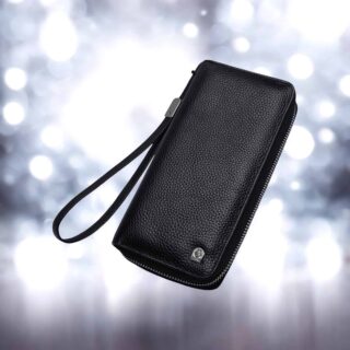 Δερμάτινο Ανδρικό πορτοφόλι Laorentou 821j010L μαύρο