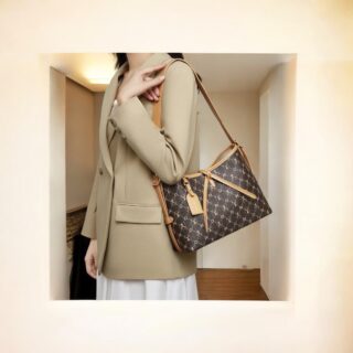 Foxer 9151164F Τσάντα Γυναικεία Καφέ Χιαστί Ώμου PVC